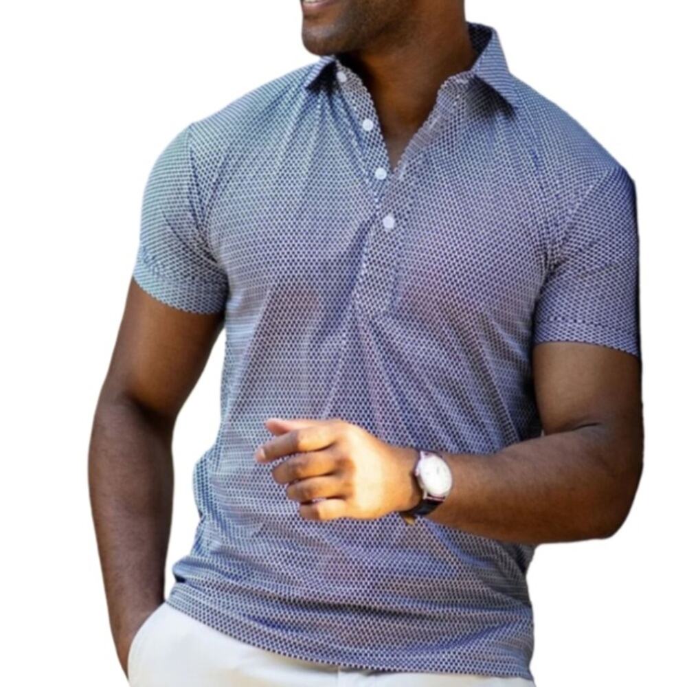 Collars & Co. Semi-Spread Collar Polo - Navy  S